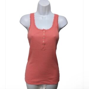 Victoria's Secret Lace Trim Babydoll Cami Tank Top M 90s Y2K Grunge #wt1